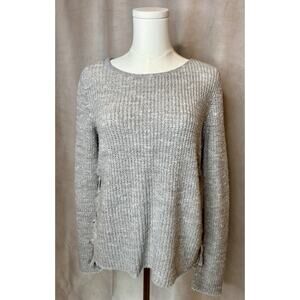 American Eagle Gray Knit Sweater S